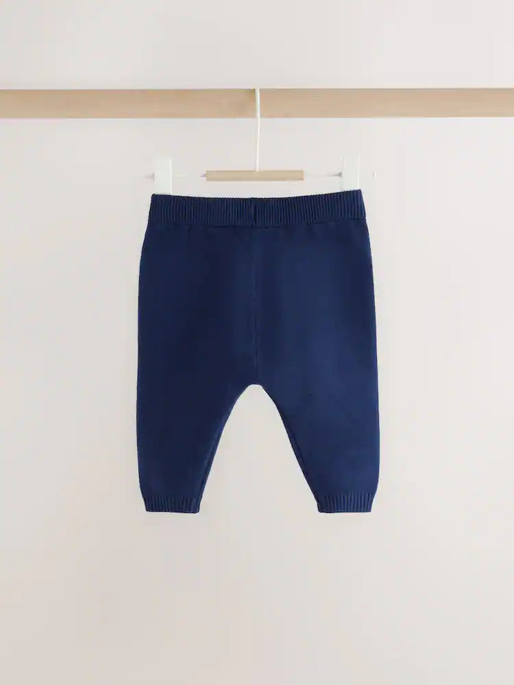 |BabyBoy| Conjunto De Tricô Para Bebê Hamish Farm (verde/azul): Blusão e Legging (0 meses a 2 anos)
