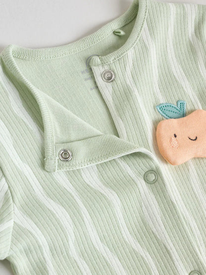 |BabyGirl| Pacote Com 3 Macacões De Dormir Com Personagens Sem Pés Amarelos Para Bebês (0 meses a 3 anos)