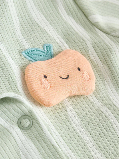 |BabyGirl| Pacote Com 3 Macacões De Dormir Com Personagens Sem Pés Amarelos Para Bebês (0 meses a 3 anos)