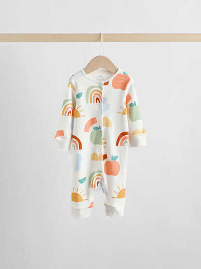 |BabyGirl| Pacote Com 3 Macacões De Dormir Com Personagens Sem Pés Amarelos Para Bebês (0 meses a 3 anos)