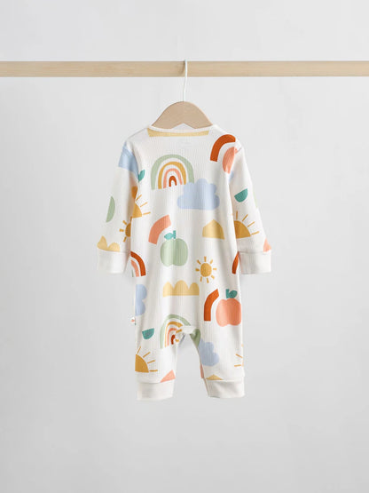 |BabyGirl| Pacote Com 3 Macacões De Dormir Com Personagens Sem Pés Amarelos Para Bebês (0 meses a 3 anos)