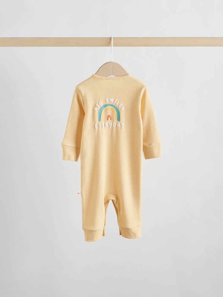 |BabyGirl| Pacote Com 3 Macacões De Dormir Com Personagens Sem Pés Amarelos Para Bebês (0 meses a 3 anos)