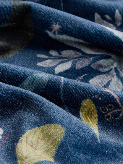 |Girl| Vestido De Veludo Estampado Com Personagens Da Marinha (3 meses a 8 anos)