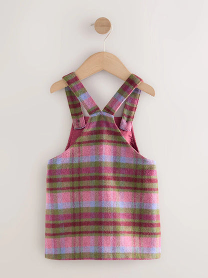 |Girl| Vestido Xadrez Roxo (3 meses a 8 anos)