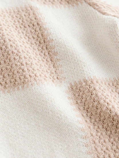 |Boy| Conjunto De Camisa Polo e Shorts De Malha Xadrez Neutro (3 meses a 10 anos)