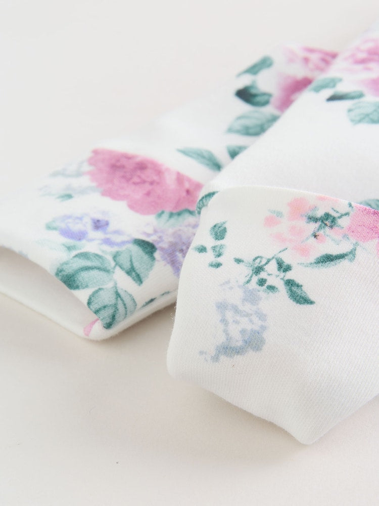 |BabyGirl| Conjunto De 3 Macacões De Dormir Rosa Com Zíper Duplo Para Bebês (0-2 anos)