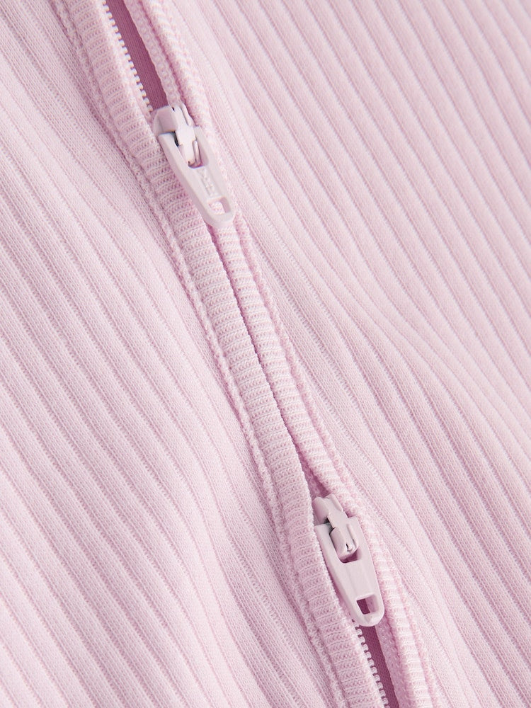 |BabyGirl| Conjunto De 3 Macacões De Dormir Para Bebês Na Cor Lilás e Roxo Com Zíper Duplo (0 meses a 3 anos) (Copy)