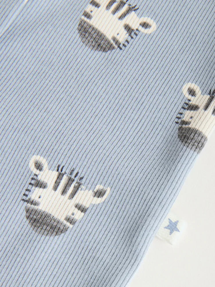 |BabyBoy| Conjunto De 4 Macacões Para Bebê Com Estampas de Animais da Safári (0 meses a 3 anos)