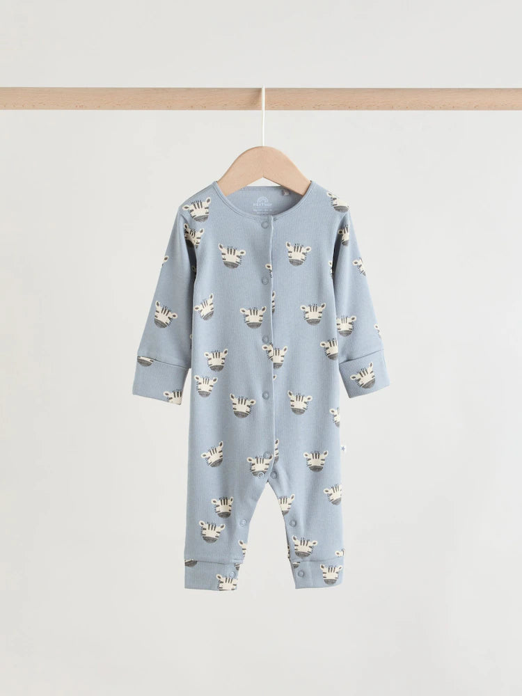 |BabyBoy| Conjunto De 4 Macacões Para Bebê Com Estampas de Animais da Safári (0 meses a 3 anos)