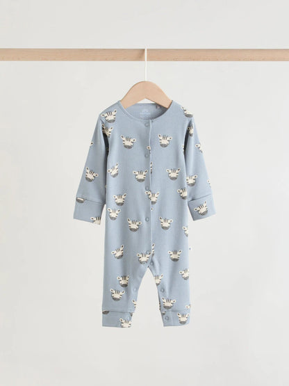 |BabyBoy| Conjunto De 4 Macacões Para Bebê Com Estampas de Animais da Safári (0 meses a 3 anos)