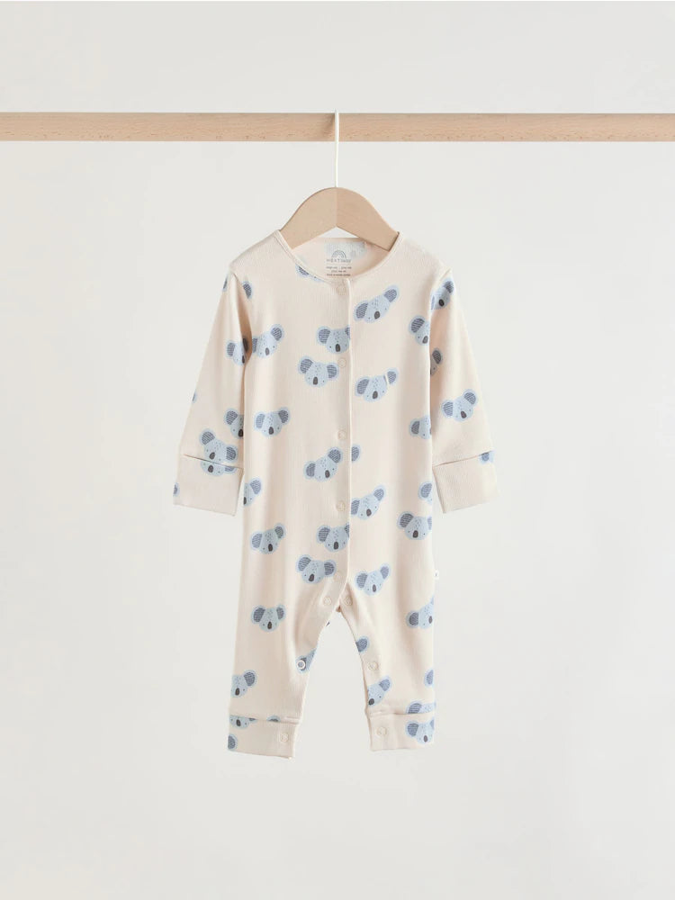 |BabyBoy| Conjunto De 4 Macacões Para Bebê Com Estampas de Animais da Safári (0 meses a 3 anos)