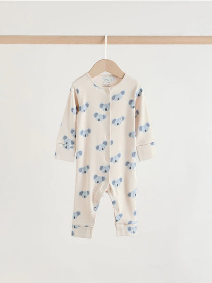 |BabyBoy| Conjunto De 4 Macacões Para Bebê Com Estampas de Animais da Safári (0 meses a 3 anos)