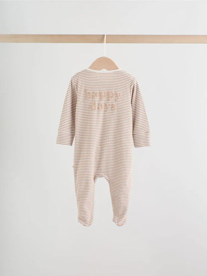 |BabyBoy| Conjunto De 3 Macacões Para Bebês Milkclub Com Zíper Duplo (0-2 anos)