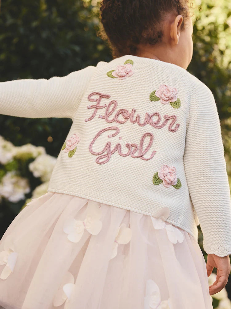 |Girl| Casaquinho Cor Creme Para Daminha De Honra (3 meses a 7 anos)