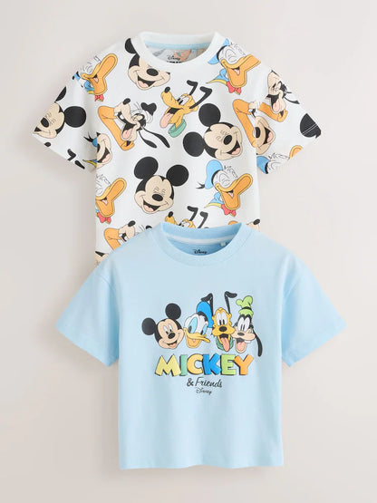 |Boy| Camiseta De Manga Curta Com Várias Estampas Do Mickey Mouse (3 meses a 8 anos)