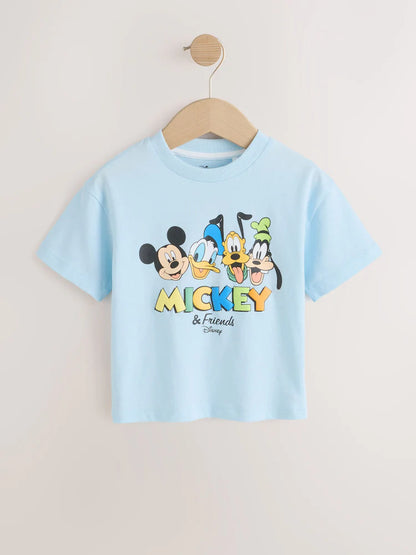 |Boy| Camiseta De Manga Curta Com Várias Estampas Do Mickey Mouse (3 meses a 8 anos)