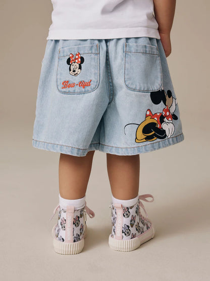 |Girl| Shorts Jeans Disney Minnie Mouse (3 meses a 10 anos)