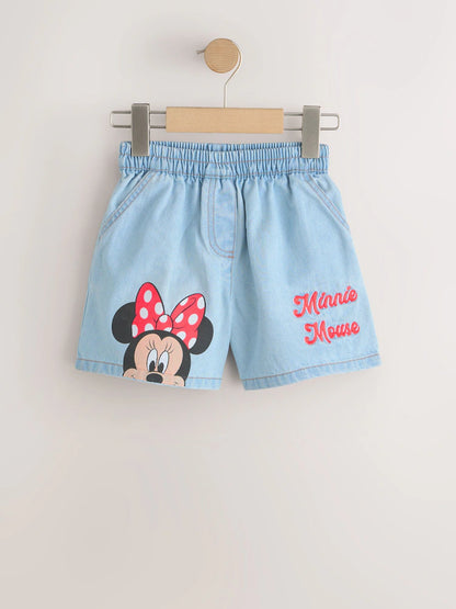 |Girl| Shorts Jeans Disney Minnie Mouse (3 meses a 10 anos)