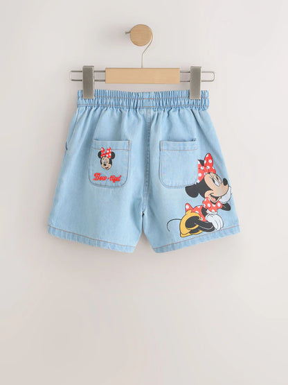 |Girl| Shorts Jeans Disney Minnie Mouse (3 meses a 10 anos)