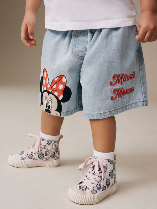 |Girl| Shorts Jeans Disney Minnie Mouse (3 meses a 10 anos)