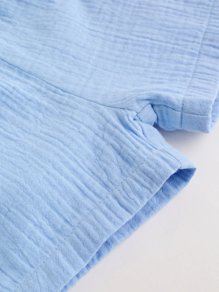 |BabyBoy| Conjunto De Bebê Blue Lion Com Blusa e Shorts, 6 Peças (0 meses a 3 anos)