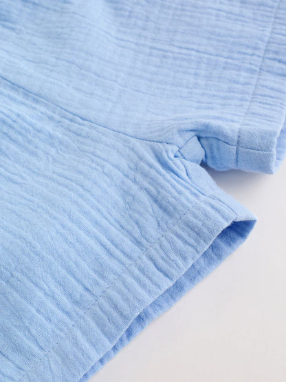|BabyBoy| Conjunto De Bebê Blue Lion Com Blusa e Shorts, 6 Peças (0 meses a 3 anos)