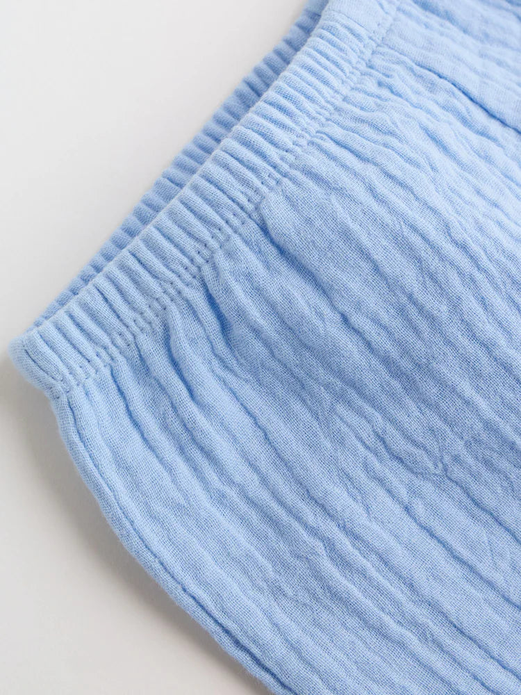 |BabyBoy| Conjunto De Bebê Blue Lion Com Blusa e Shorts, 6 Peças (0 meses a 3 anos)