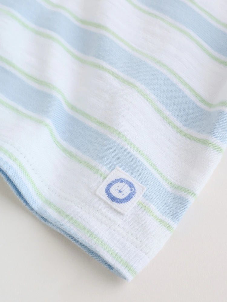 |BabyBoy| Conjunto De Bebê Blue Lion Com Blusa e Shorts, 6 Peças (0 meses a 3 anos)