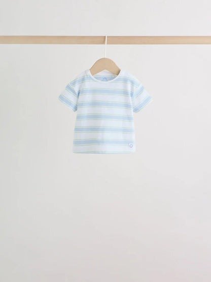 |BabyBoy| Conjunto De Bebê Blue Lion Com Blusa e Shorts, 6 Peças (0 meses a 3 anos)