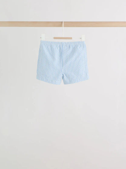 |BabyBoy| Conjunto De Bebê Blue Lion Com Blusa e Shorts, 6 Peças (0 meses a 3 anos)