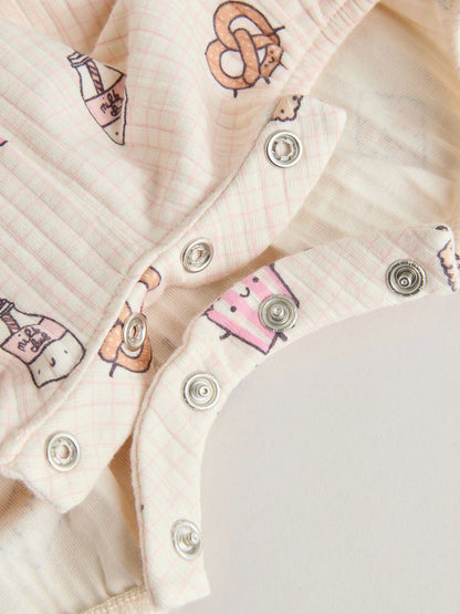 |BabyGirl| Conjunto De 3 Macacões Para Bebê Da Pink Milk Club