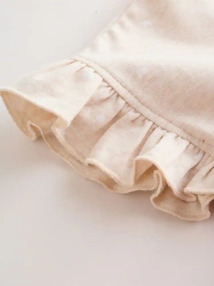 |BabyGirl| Conjunto Com 3 Macacões De Bebê Em Malha Com Bordado De Ursinho Rosa