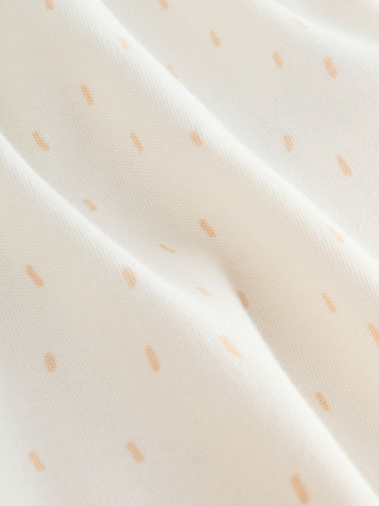 |BabyGirl| Conjunto Com 3 Macacões De Bebê Em Malha Com Bordado De Ursinho Rosa