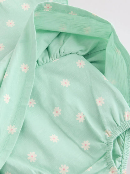 |BabyGirl| Conjunto Com 3 Macacões De Bebê Em Malha Com Estampa De Coração Rosa