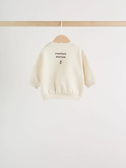 |BabyGirl| Conjunto de Moletom e Calça Jogger (0 meses a 3 anos)