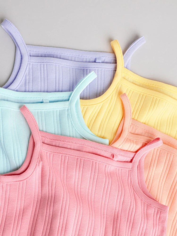 |BabyGirl| Conjunto Com 5 Bodies De Bebê Estilo Colete