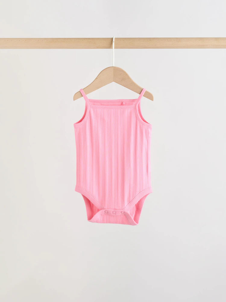 |BabyGirl| Conjunto Com 5 Bodies De Bebê Estilo Colete