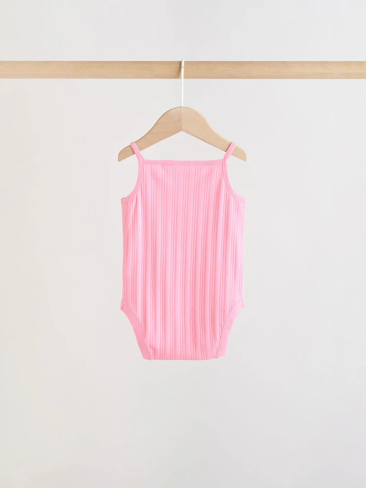 |BabyGirl| Conjunto Com 5 Bodies De Bebê Estilo Colete