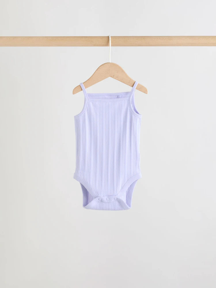 |BabyGirl| Conjunto Com 5 Bodies De Bebê Estilo Colete