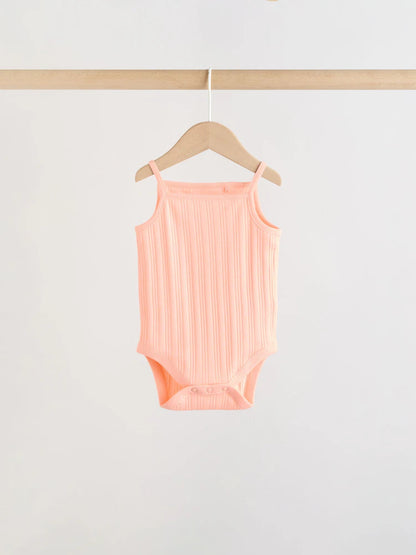 |BabyGirl| Conjunto Com 5 Bodies De Bebê Estilo Colete