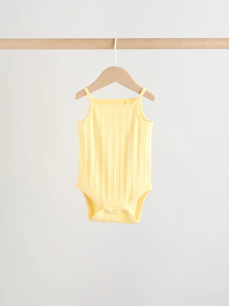 |BabyGirl| Conjunto Com 5 Bodies De Bebê Estilo Colete