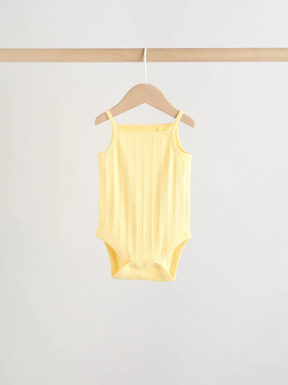 |BabyGirl| Conjunto Com 5 Bodies De Bebê Estilo Colete