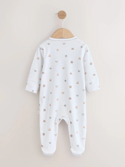 |BabyBoy| Conjunto De Pijama e Gorro Para Bebê Branco, Nascido Em 2026 (0-9 meses)