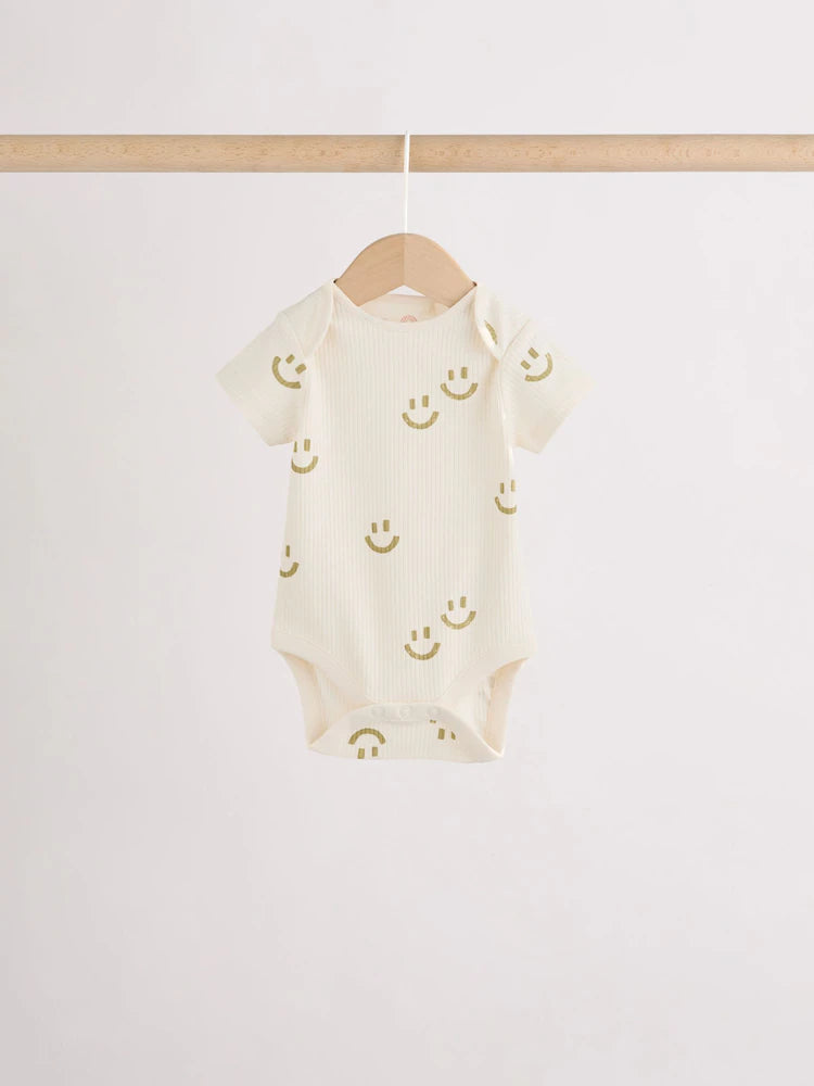 |BabyBoy| Conjunto Com 5 Bodies De Manga Curta Para Bebês