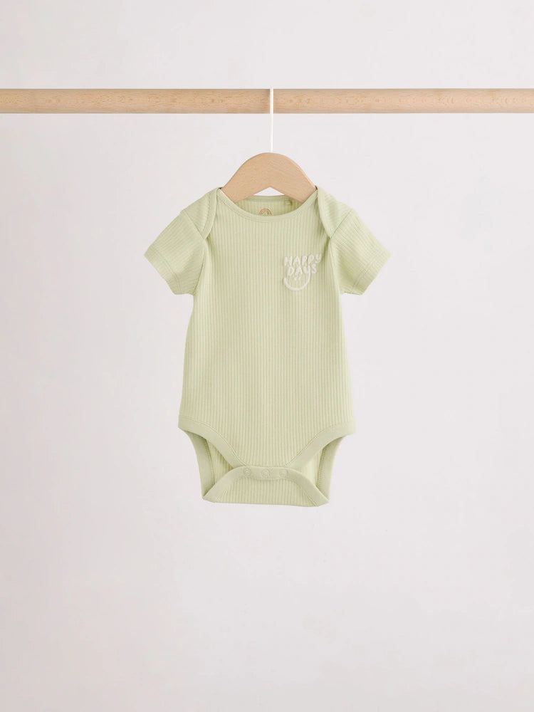 |BabyBoy| Conjunto Com 5 Bodies De Manga Curta Para Bebês