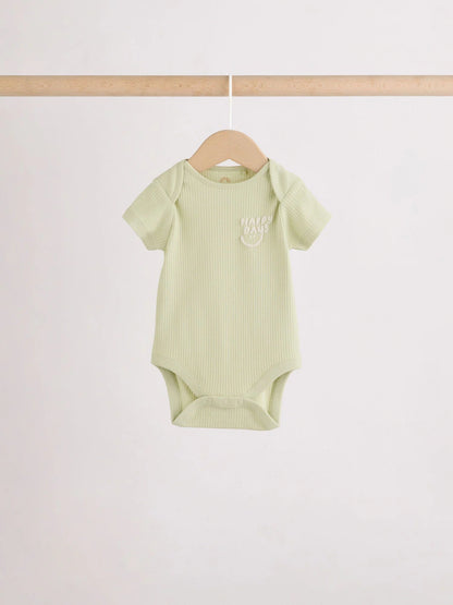 |BabyBoy| Conjunto Com 5 Bodies De Manga Curta Para Bebês