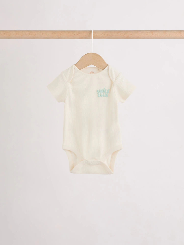 |BabyBoy| Conjunto Com 5 Bodies De Manga Curta Para Bebês