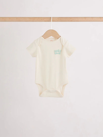 |BabyBoy| Conjunto Com 5 Bodies De Manga Curta Para Bebês