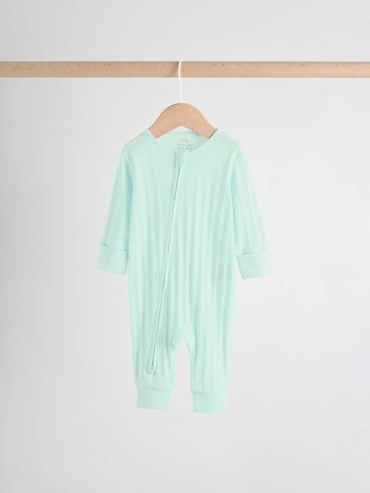 |BabyGirl| Conjunto De 3 Macacões De Dormir Rosa/Amarelo Para Bebês (0 meses a 3 anos)