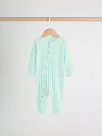 |BabyGirl| Conjunto De 3 Macacões De Dormir Rosa/Amarelo Para Bebês (0 meses a 3 anos)